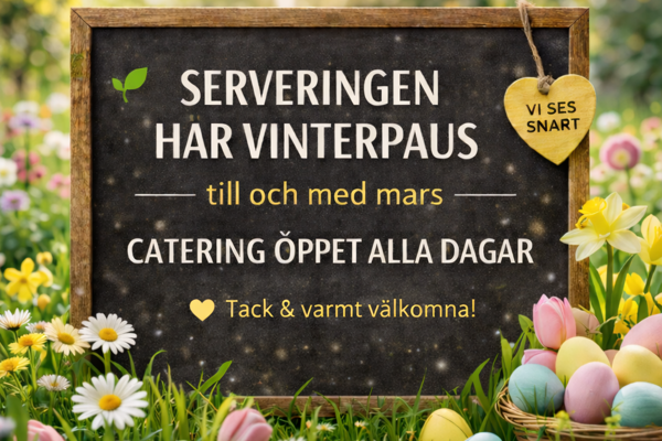 Vinterpaus i serveringen