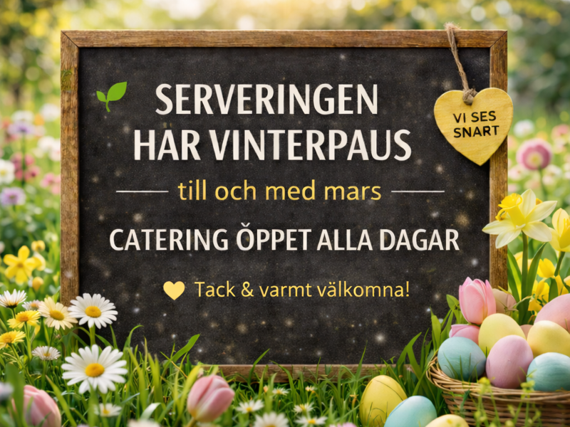 Vinterpaus i serveringen
