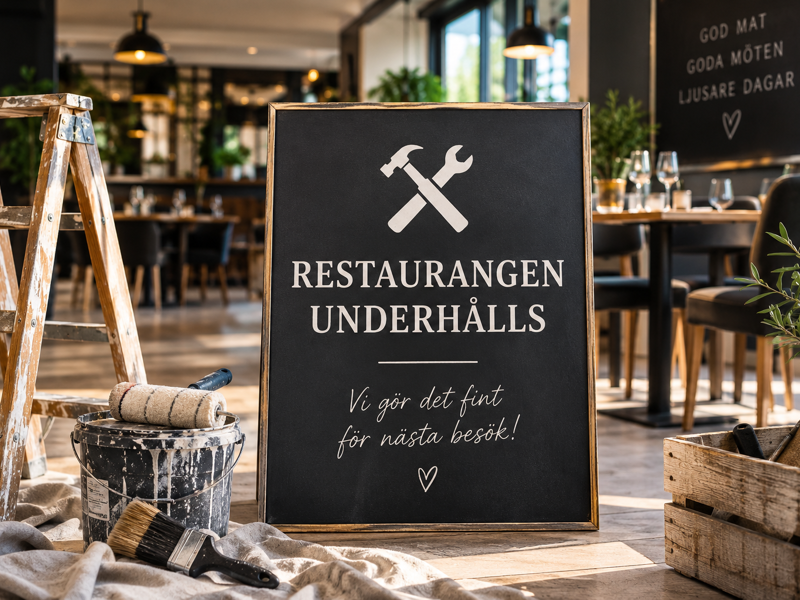 Underhåll - Restaurang