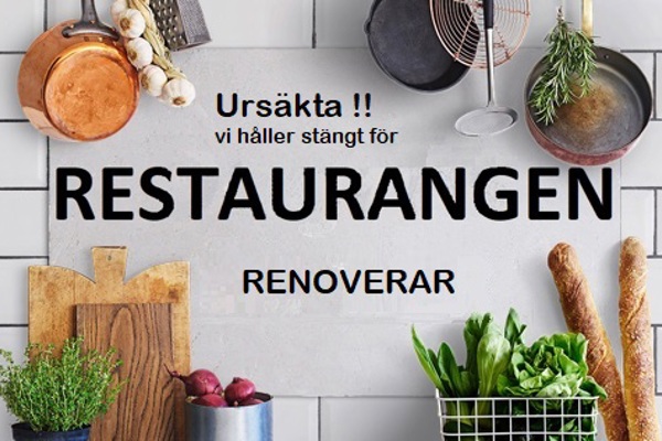 Restaurangen renoverar